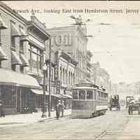 Postcard: Newark Ave., Jersey City, NJ