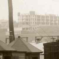          detail left: building under construction in Union City (Yardley Soap?)
   