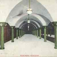 Postcard: Railroad, Hoboken, NJ