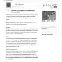          Memo, City of Hoboken: HURRICANE SANDY CHRONOLOGY & SEQUENCE OF EVENTS; Dec. 3, 2012. picture number 22
   
