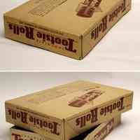 Box: Tootsie Rolls, 24 count, retailer package. Made by Sweets Co. of America, Hoboken, N.J., n.d., ca. 1945-1960.