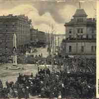 Postcard: Paulus Hook Monument, Jersey City, NJ