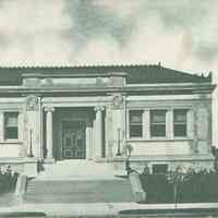 Postcard: Public Library, Bayonne, NJ