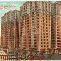          Digital image of Hudson & Manhattan R.R. postcard titled: Twin Hudson Terminal Buildings, New York. No date, ca. 1908. picture number 1
   