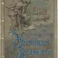 Souvenir booklet from the 25th Anniversary of the Hoboken Academie, February 11, 1886.