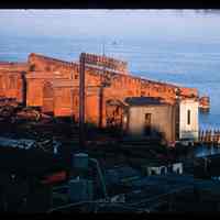 Color slide of the ferry house in Weehawken.