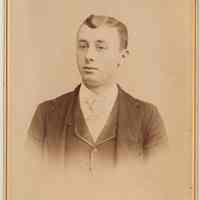 Cabinet photo of young man, Hoboken, no date, ca. 1892-1900.