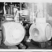 B+W photo of propeller hub for S.S. El Coston, United Shipyards, Hoboken, 1937.