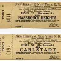          2: two local tickets Essex St. & Hasbrouck Heights; Essex St. & Carlstadt
   