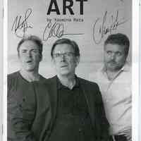 Program: "Art." Mile Square Theatre. (Special benefit performance, Tim Daly studio, Neumann Leather building, Hoboken, July 28, 2013.)