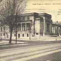 Postcard: New Public Library, Bayonne, NJ
