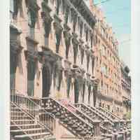 Gallagher Postcard: #14. Brownstones on 9th & Hudson St. Photo by Brian Gallagher.