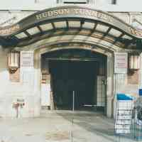          Digital image of color photo with detail of the Christopher Street entrance to the PATH trains, New York, Nov. 2002. picture number 1
   