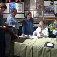          Digital photos, 17, of Jim Hans & guests at book,100 Hoboken Firsts, publication party, HHM, Hoboken, Sept. 2005. picture number 10
   