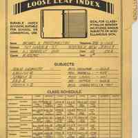          loose leaf index
   