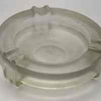 Ashtray, frosted glass, from Nieuw Amsterdam, Holland America Line, 1938.