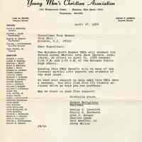 Digital images of letter 1968. Museum does not own original items.