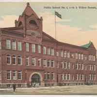 Postcard: Public School No. 6, 11th & Willow Streets, Hoboken, N.J. No date, circa 1907-1914; unposted.