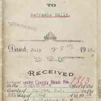Digital images of Extension of Mortgage, William A. Draesel to Samuel Massarsky, July 27, 1914.