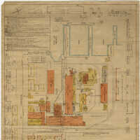          Fire map of W. & A. Fletcher Co. plant located on Hudson St. from 12th to 14th Streets, Hoboken, at the Hudson River, 1919. picture number 10
   