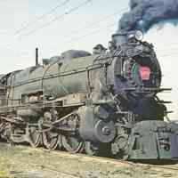 Postcard: RR Locomotives, Jersey City, NJ