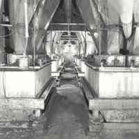 Digital image of B+W photo of former Maxwell House Coffee plant interior, Silo Building, 4th floor, Hoboken, 2003.