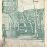 Postcard: Steps, Hoboken, NJ