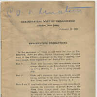          Embarkation Regulations. Headquarters, Port of Embarkation, Hoboken, New Jersey, February 12, 1918. picture number 23
   