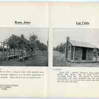          pg [16] Plate XIII; Rustic Arbor; Plate XIV; Log Cabin
   