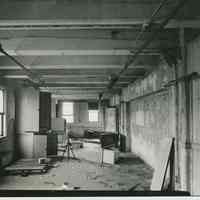 B+W photo of buildings, interiors and exteriors, of the Bethlehem Steel Shipyard, Hoboken Division, no date (ca 1990.)