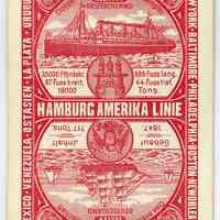          playing card: Hamburg Amerika Linie; top, steamship: S.S. Deutschland (3) 1
   