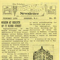          Hoboken Historical Museum Newsletter [First Series], Volume 2, No. 24, February, 1989. picture number 5
   