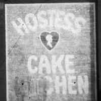          detail right (enhanced) - bakery painted signage: Hostess Cake Kitchen
   