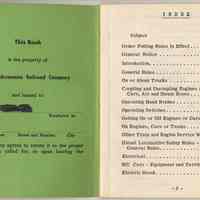          inside front cover + pg 3, Index (table of contents)
   