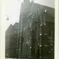 B+W photo of Our Lady of Grace Church, Willow Ave. at 4th St., Hoboken, n.d., 1940-1950.