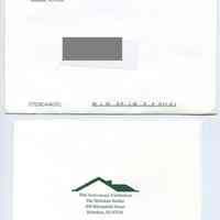          mailing envelope & RSVP return envelope
   