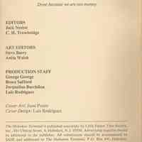          inside front cover: staff
   