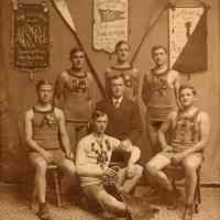 Photos, 3, of the Active Boat Club of Hoboken, one dated 1907.