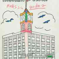          detail left clock tower drawing
   