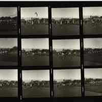 B+W negative contact sheet of images of Hoboken taken by John Conn. no date, [1976].