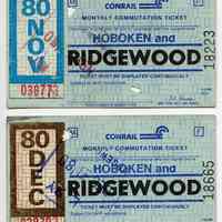          November & December 1980 Conrail tickets
   