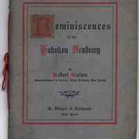 Reminiscences of the Hoboken Academy. Robert Waters; 1905.