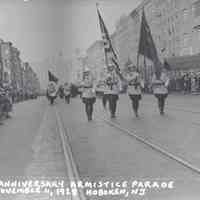 Postcard: Armistice Parade, Hoboken, NJ