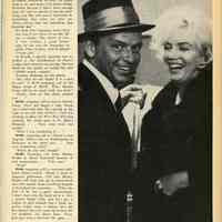          pg  [103] [end article]; photo Sinatra & Marilyn Monroe
   