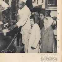         pg [2]: photo Phoebe Snow dining car galley, Hoboken, school children tour
   