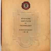 Program: Commencement Week, Stevens Institute of Technology, Castle Point, Hoboken, N.J., May 27-31, 1920.