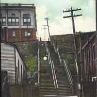 Postcard: Steps, Hoboken, NJ