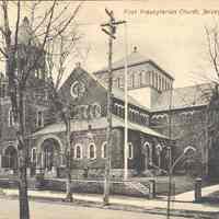 Postcard: First Presbyterian Church, Jersey City, NJ