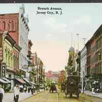 Postcard: Newark Ave., Jersey City, NJ