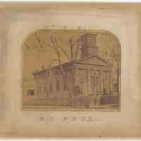          image with matte, enhanced; penciled captions on matte
   